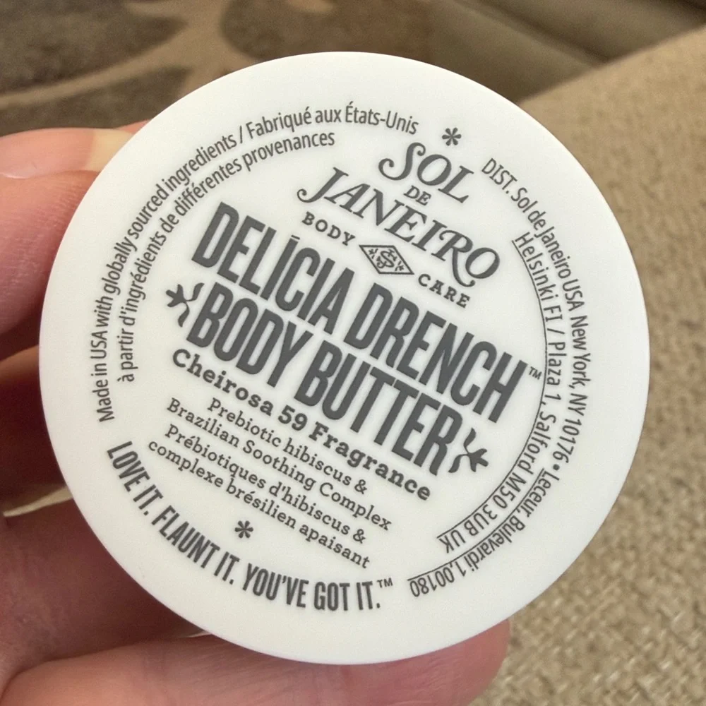 NWT Sol de Janeiro Delicia Drench Body Butter Cheirosa 59 Travel Mini 25ml